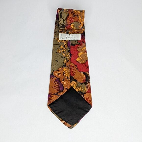 Valentino Pietro Tie Pure Silk Floral Print - Picture 2 of 6